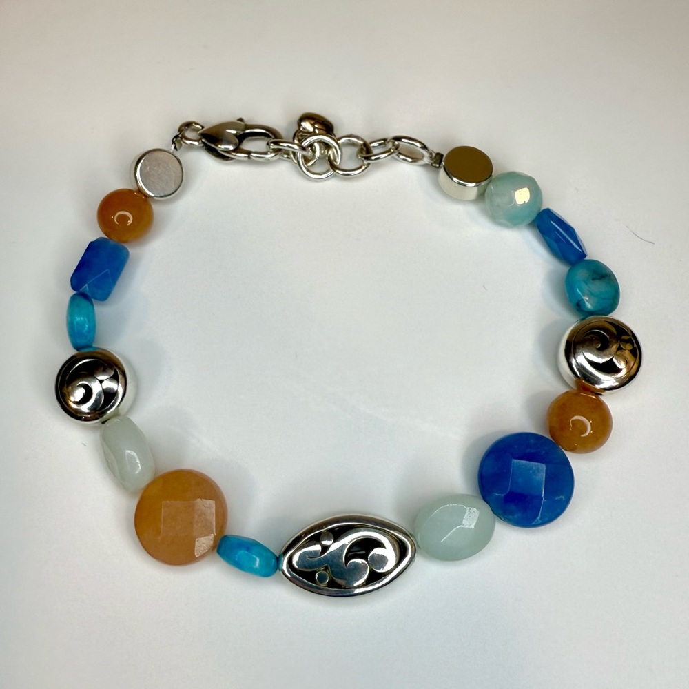 Brighton-Contempo Chroma Adjustable Colorful Bead Bracelet-EUC